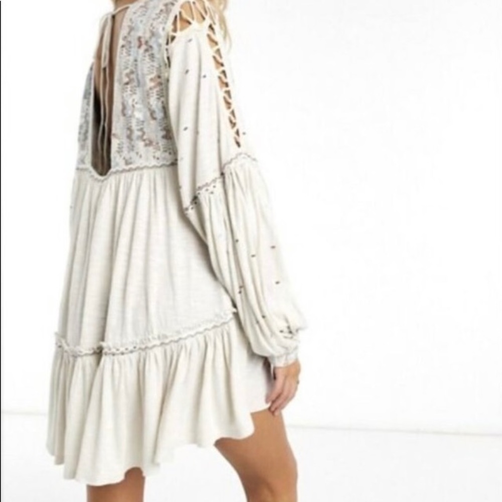 🎉2x Host Pick🎉 Free People "Much Love" embroidered cotton tunic top. - Picture 15 of 16